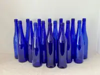 “Beautiful Blue Glass Bottles” $3 each. 