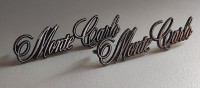 Vintage 1970s Chevy Monte Carlo OEM Fender Emblems