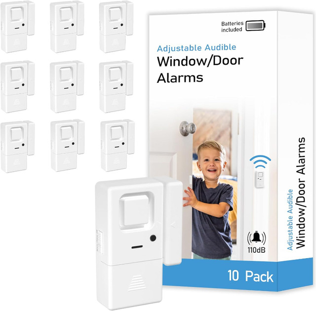 NEW: Wireless Door Window Alarm Sensor - 10 Pack in Other in Markham / York Region