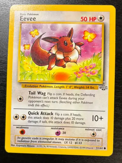 99 Pokemon Jungle Eevee #51/64, View more