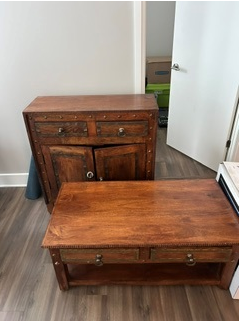 Rustic Coffee Table + Matching Accent Cabinet Set, View more
