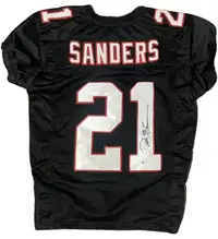 Deion Sanders Signed Autographed Jersey - Beckett Authentication