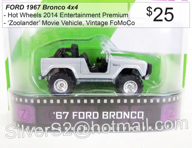!HOT WHEELS 2014 Retro Entertainment ZOOLANDER FORD 1967 Bronco! in Toys & Games in City of Toronto - Image 7