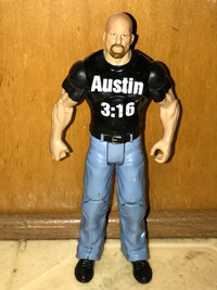 WWE Action Figure Wrestling Talking Stone Cold Steve Austin 7"