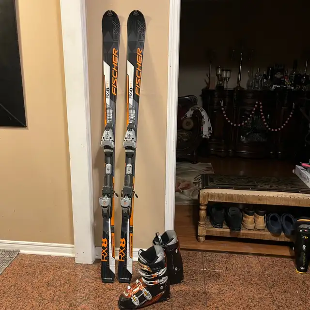 170 Fisher ski with boots  in Ski in Markham / York Region - Image 2