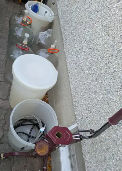Complete winemaking setup glass carboys - primaries etc - $20, View more