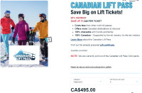 Canadian Lift Pass Diamond - Blue Mountain - Tremblant - Skiing