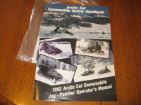 1992 Arctic Cat Jag Snowmobile Manuals - $50.00 obo