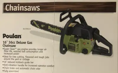 Poulan Gas Powered Chain Saw, View more