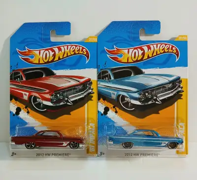 '61 Impala. 2012 Hot Wheels Premiere. Both Colour Variations, View more