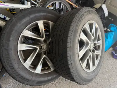 Best Offer - want them out of my garage Set of 4 wheels from an Infiniti QX60. The rims are in great...