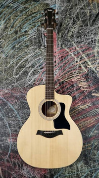 Taylor 114ce guitar + hard shell case (optional)