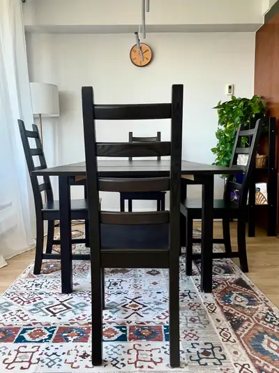IKEA Dining Table and 4 Chairs, View more