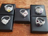 Rings- Costume Jewellery (some are CZ)