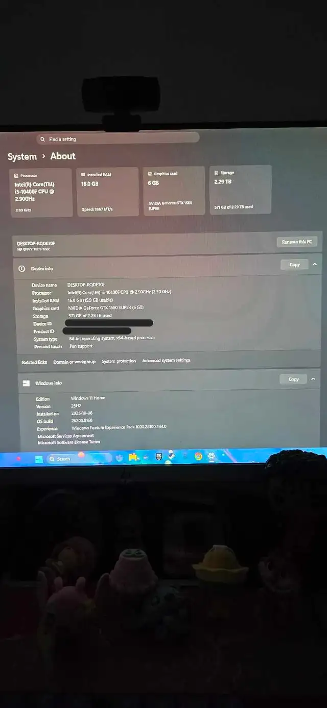 HP ENVY Gaming PC – GTX 1660 SUPER / i5 / 16GB / 2.3TB