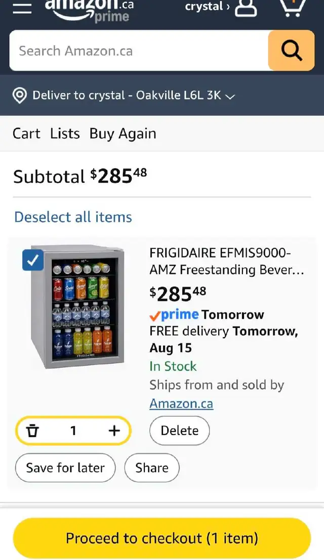 Mini Fridge Like New  in Refrigerators in Oakville / Halton Region - Image 6
