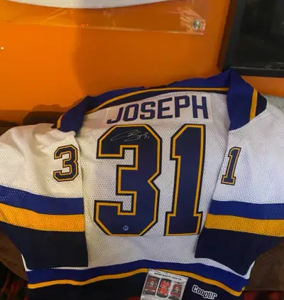 Curtis Joseph Signed St Louis Blues jersey, View more