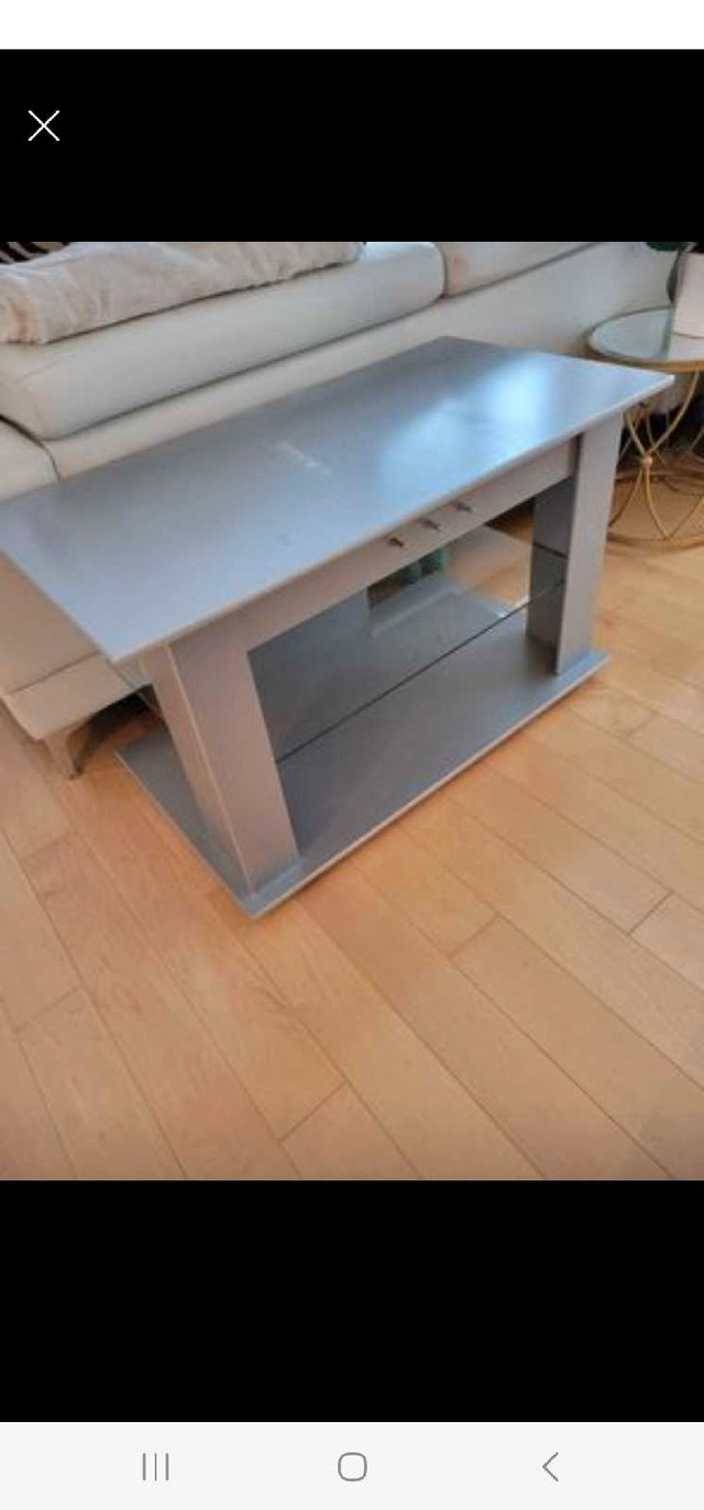 Modern silver grey tv stand in TV Tables & Entertainment Units in City of Toronto