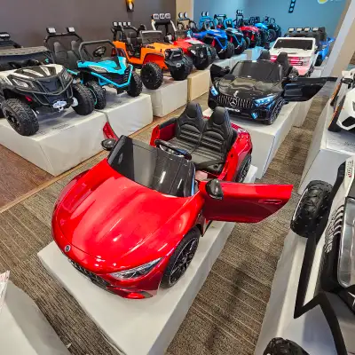The Mercedes Benz SL63 1-Seater 4x4 AWD 12V Ride-on Car features an upgraded Eco-Leather seat with a...