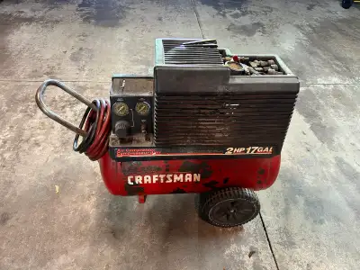 Air Compressor.  Sears Craftsman Air Compressor, 2HP, 17 Gallon,, View more