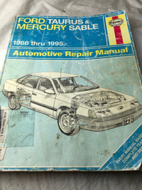 VINTAGE HAYNES 1986 - 1995 FORD TAURUS / SABLE MANUAL #M1299