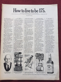 1969 Jim Beam Bourbon Original Ad