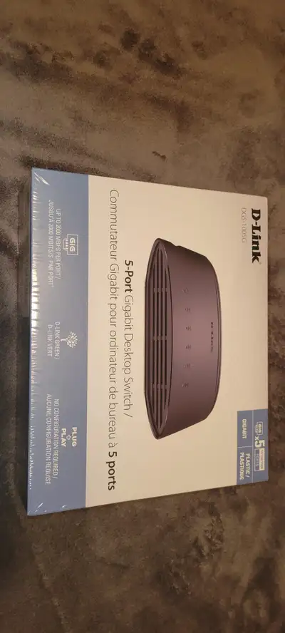 D-Link 5-port gigabit desktop switch, View more