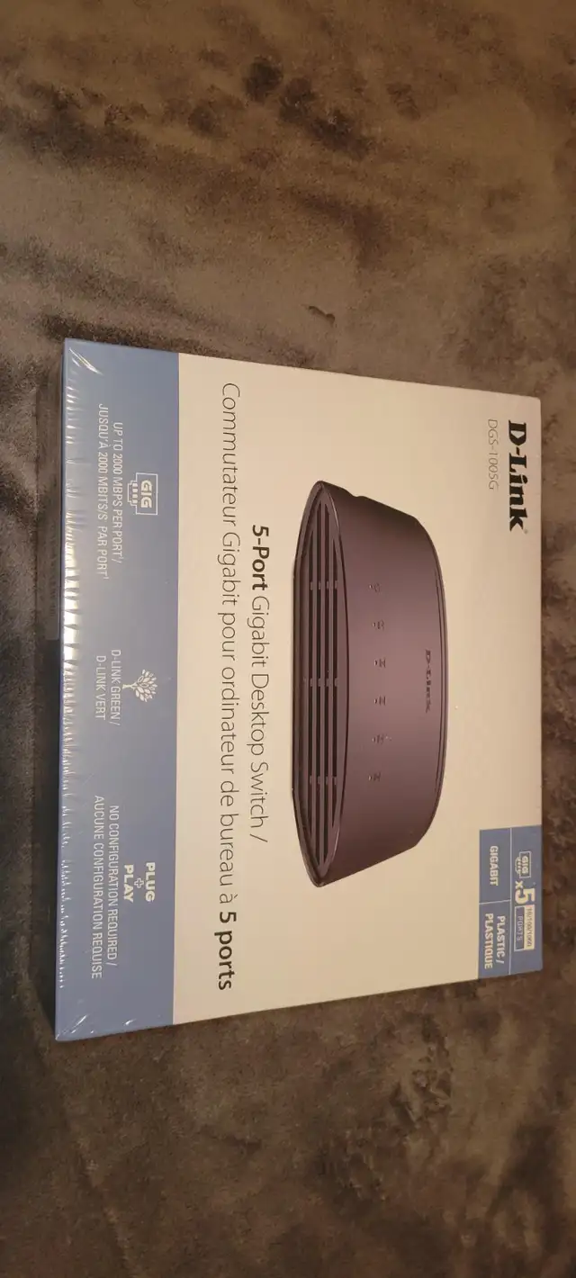 D-Link 5-port gigabit desktop switch