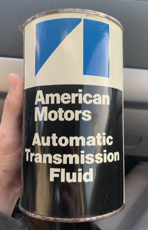 VINTAGE 1960 AMERICAN MOTORS AUTO TRANS FLUID IMPERIAL QUART CAN in Arts & Collectibles in Summerside
