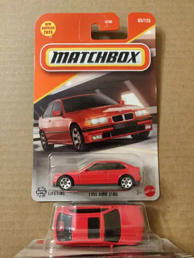New Matchbox mainline 1995 BMW 3 Series 318ti E36 Compact hatchback 1/64 diecast car $5 ea.