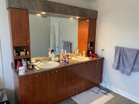 Bathroom vanity with mirror