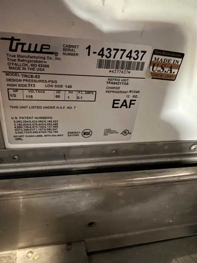 True Used Commercial Restaurant Chef Base Refrigerated 2 Drawer in Other in Calgary - Image 8