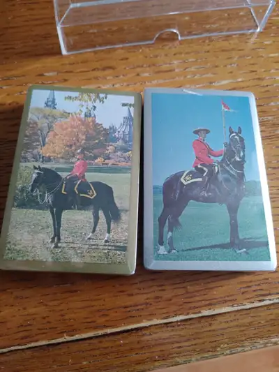 Vintage RCMP Congress Playing Cards unopened, factory sealed, in original plastic case Barrhaven no...