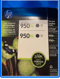 HP 951XL Black Ink Cartridges (Brand NEW-Changed Printer)