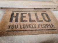 Welcome mat/carpet