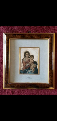 Religious Wall Frame - Virgin Mary & Baby Jesus