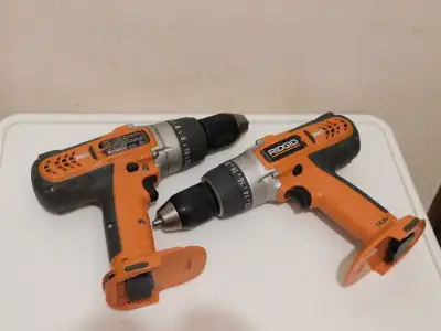 2 RIDGID 14.4v DRILLS $40, View more