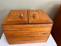 Solid Oak Sewing Box