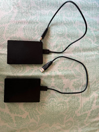 Two Seagate 2TB portable external hard drive