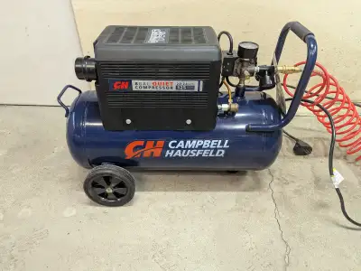 Campbell Hausfeld 8 Gallon Quiet Air Compressor in very good condition only used to use at home for...