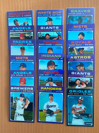Topps Heritage MLB Stars Chrome Ref 18 Card Lot SP Case Hits!