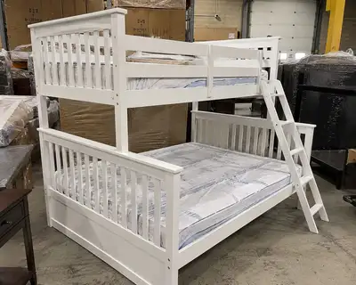 White Bunk Bed with Storage Drawers, View more