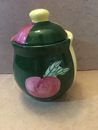Sugar bowl with lid, View more