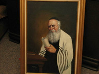 Three Original Rabbi Paintings from David Pelbam
