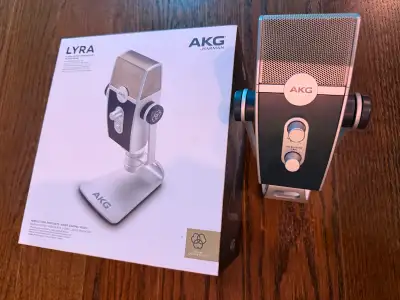 Selling an AKG Lyra USB microphone, perfect for podcasts, streaming, and music recording, in NEW con...