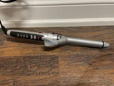 rusk hair curling iron, in good condition, $10