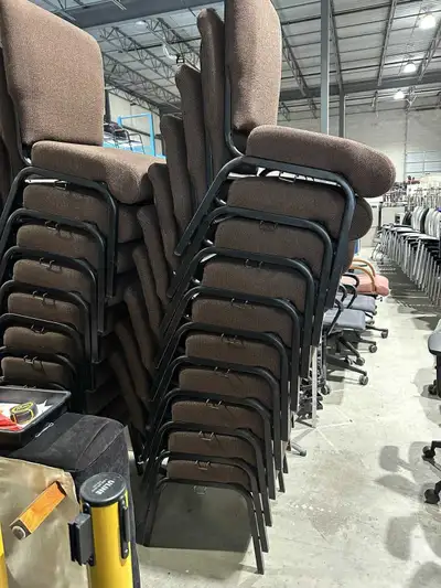 Stacking Padded Cloth Church Chairs - Only 16 Left!, View more