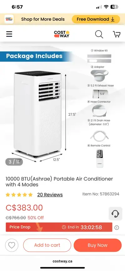 10000 btu air conditioner heavy duty model, View more