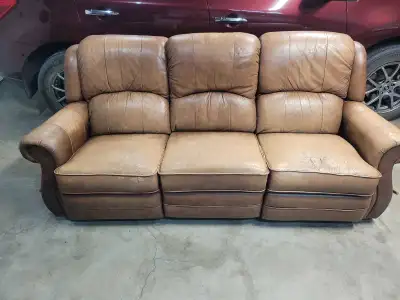 3 Seater Recliner Leather Lazyboy, View more