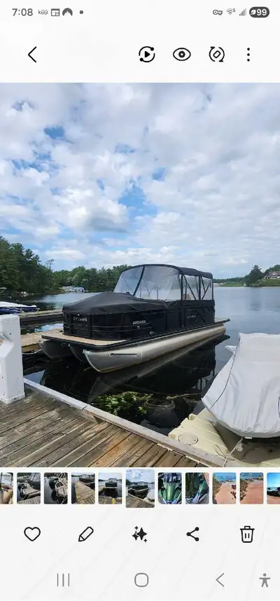 2024 Sylvan Mirage Tritoon. Barely used this year, so decided to sell it. Paid 85k all in. Has all t...